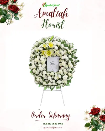Krans Bunga Duka Cita di Tirtamulya